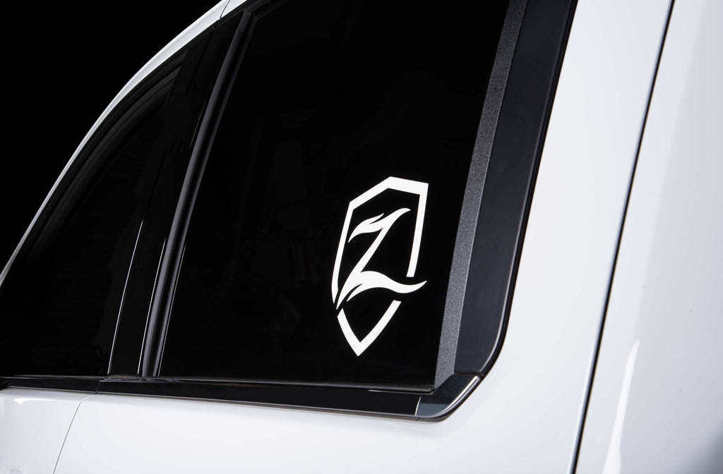 Zone Vinyl Logo Decal - White