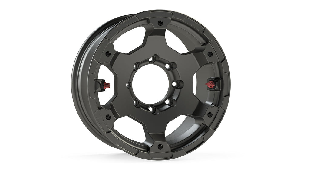 Jeep JK/JL/Gladiator Nomad Off-Road Wheel Deluxe 8x6.5 Inch Titanium Gray Each For 07-Pres Wrangler JK JL/20-Pres Gladiator