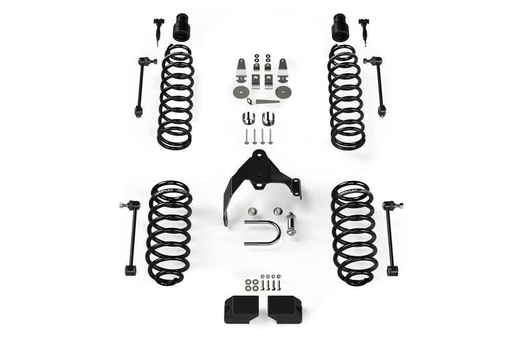 Jeep JKU 4 Door Base 3 Inch Lift Kit No Shocks 07-18 Wrangler JKU