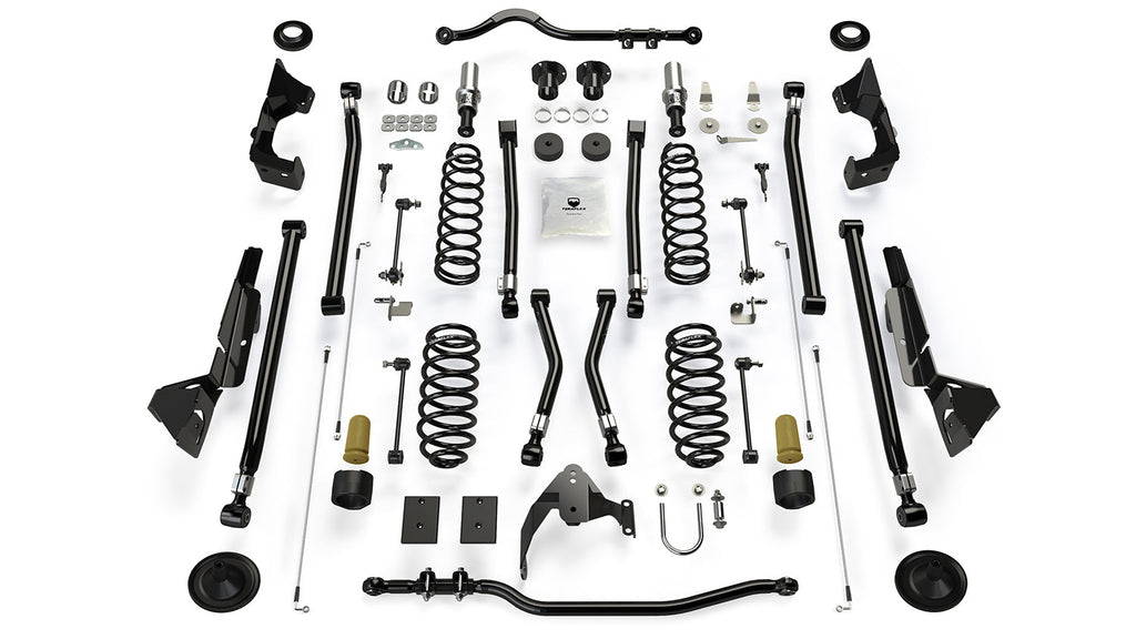 Jeep JK Long Arm Suspension 4 Inch Alpine RT4 System No Shock Absorbers For 07-18 Wrangler JK 2 Door