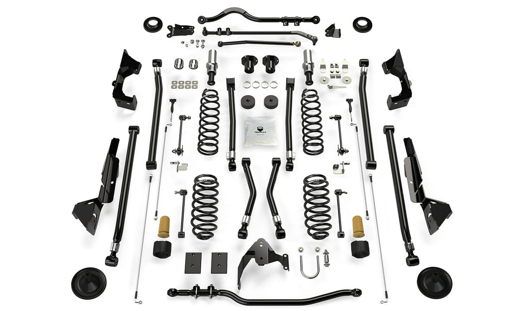 Jeep JK Long Arm Suspension 6 Inch Alpine RT6 System No Shock Absorbers For 07-18 Wrangler JK 2 Door