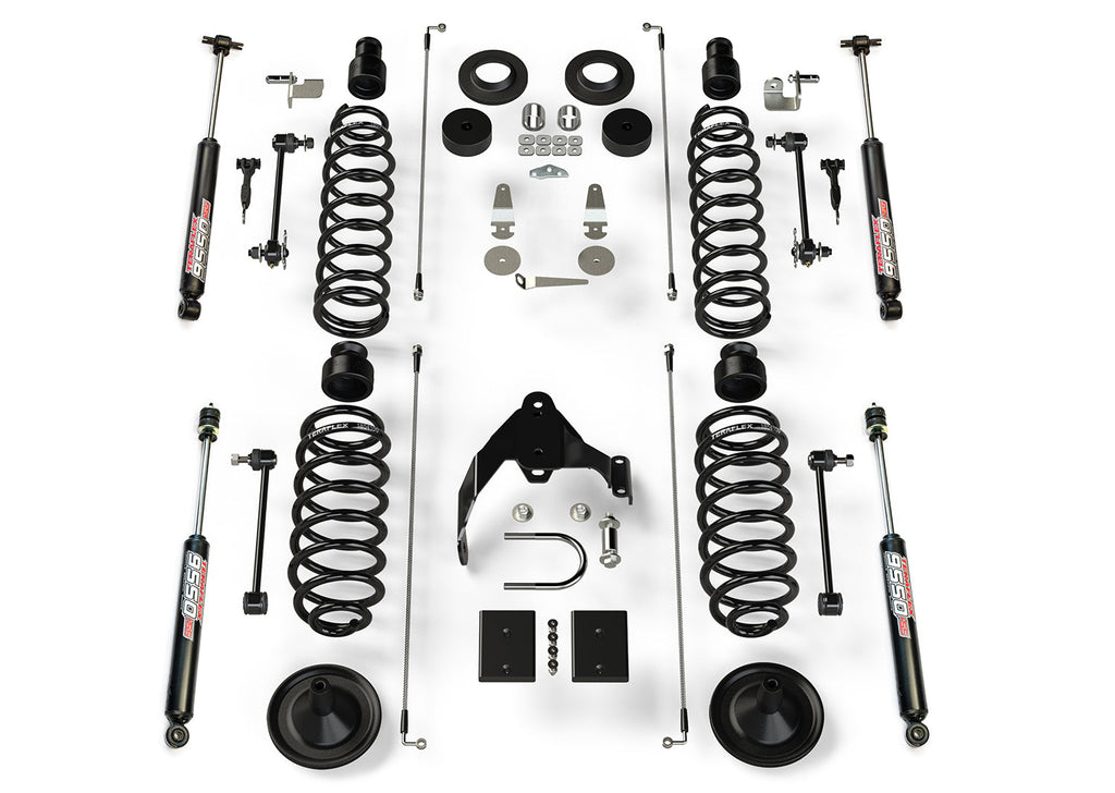 Jeep JKU 4 Door Base 4 Inch Lift Kit w/ 9550 VSS Shocks 07-18 Wrangler JKU