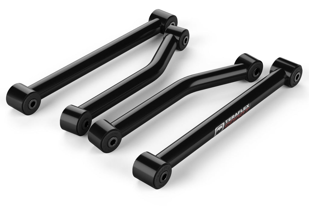 Jeep JK/JKU Sport Flexarm Kit 4-Arm Preset Control Arms Front Lower and Rear Upper 2.5-3 Inch Lift 07-18 Wrangler JK/JKU