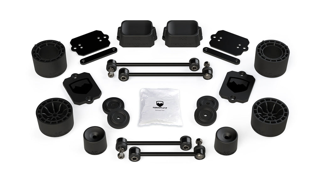 Jeep JLU 4 Door Sport/Sahara 2.5 Inch Performance Spacer Lift Kit No Shocks Or Shock Extensions 18-Pres Wrangler JLU