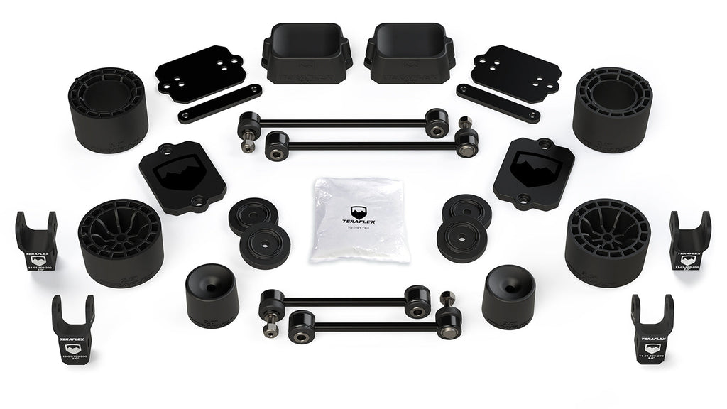 Jeep JLU 4 Door Sport/Sahara 2.5 Inch Performance Spacer Lift Kit w/ Shock Extensions 18-Pres Wrangler JLU