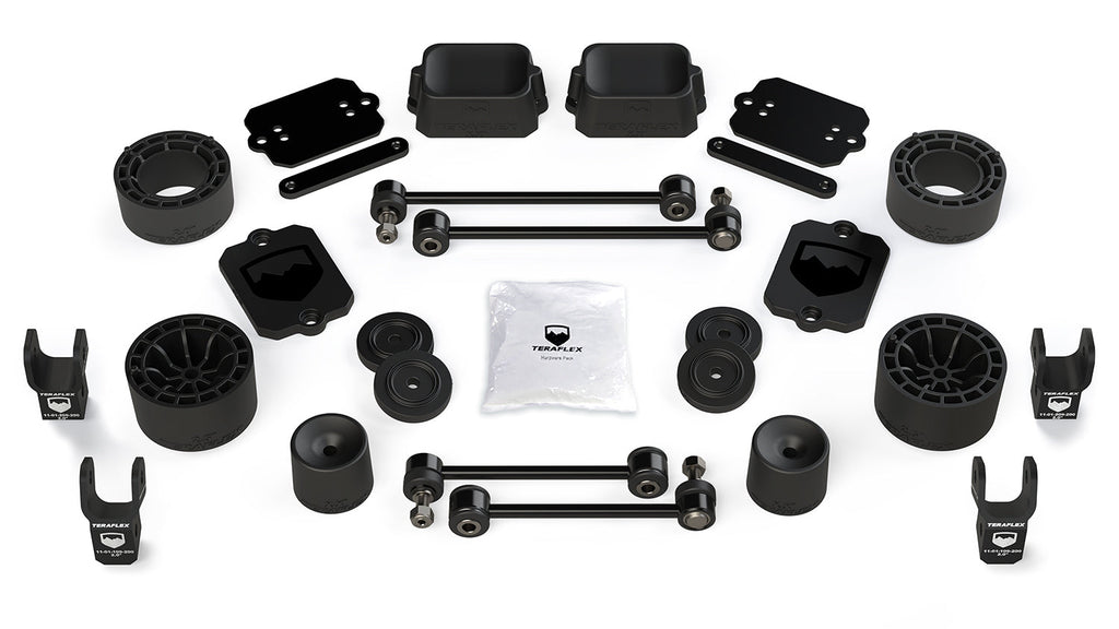 Jeep JL 2 Door Sport/Sahara 2.5 Inch Performance Spacer Lift Kit w/ Shock Extensions 18-Pres Wrangler JL