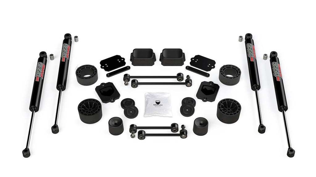 JL 2.5 Inch Performance Spacer Lift Kit with 9550 VSS Shocks For 19-Current Jeep JL Wrangler Unlimited Sport/Sahara 2 Door