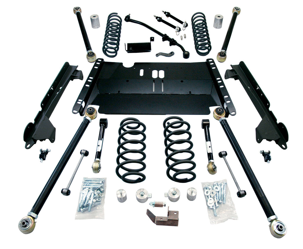 Jeep LJ Unlimited 4 Inch Enduro LCG Long Flexarm Suspension System No Shocks 97-06 Wrangler LJ