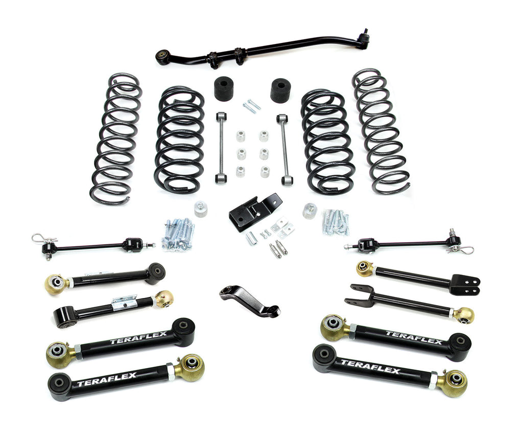 Jeep TJ/LJ 4 Inch Suspension System w/ 8 Flexarms No Shocks 97-06 Wrangler TJ/LJ