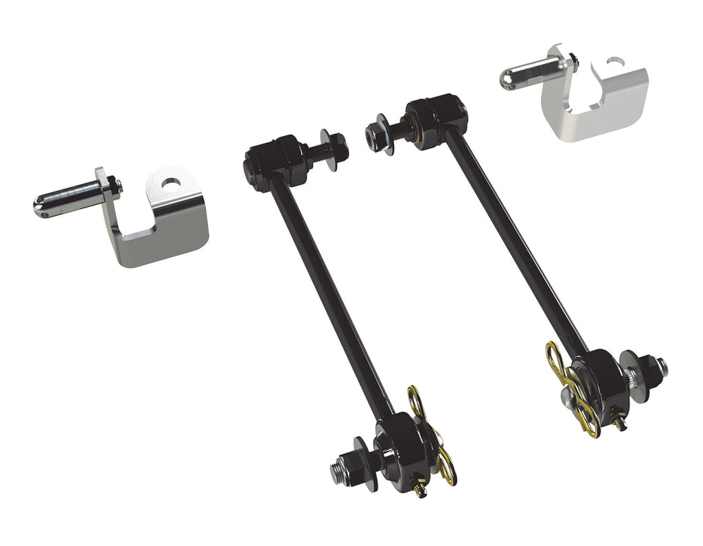 Jeep JK/JKU 0-2.5 Inch Lift Front Sway Bar Quick Disconnect Kit 8-1/2 Inch 07-18 Wrangler JK/JKU