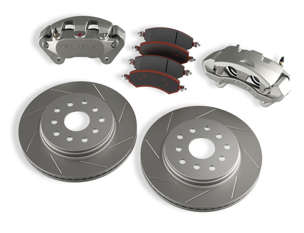 Jeep JK/JKU Front Big Brake Kit w/ Slotted Rotors 07-18 Wrangler JK/JKU