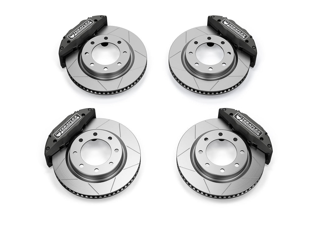 JL/JLU-JK/JKU: Delta Brake Kit Front and Rear 8x6.5 Inch Bolt Pattern For 07-18 Jeep JK/JKU Wrangler, For 19-Current Jeep JL/JLU, 2020-Current Jeep JT Gladiator