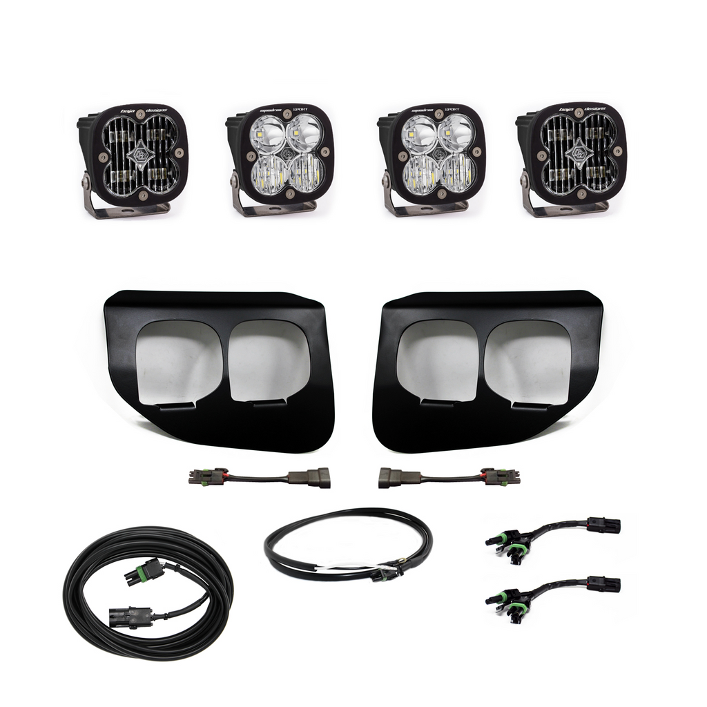 Ford Super Duty (20-22) Fog Lights Dual FPK SAE/Sport DC Baja Designs w/Upfitter Baja Designs