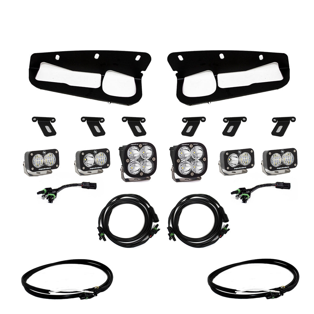 Bronco Fog Pocket Kit 21-Up Ford Bronco Sportsmen w/Upfitter Baja Designs