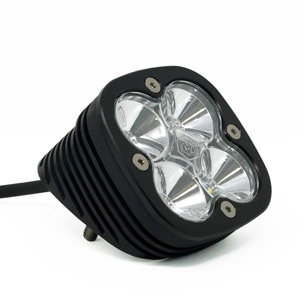 Flush Mount LED Light Pod Angled Black Clear Lens Work/Scene Pattern Squadron Pro Baja Designs