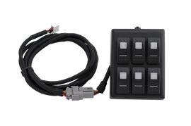 Ram Mounted Self contained 6 Switch Panel With Dual LED Red Switches