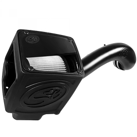 Cold Air Intake For 16-19 Silverado/Sierra 2500, 3500 6.0L Dry Extendable White