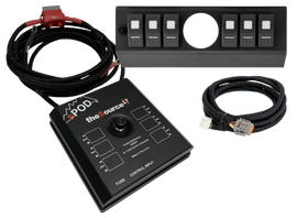 SourceLT w/ Opening (2 1/16 Inch) for AeroForce Gauge and Amber LED Switch Panel for JK 2007-2008