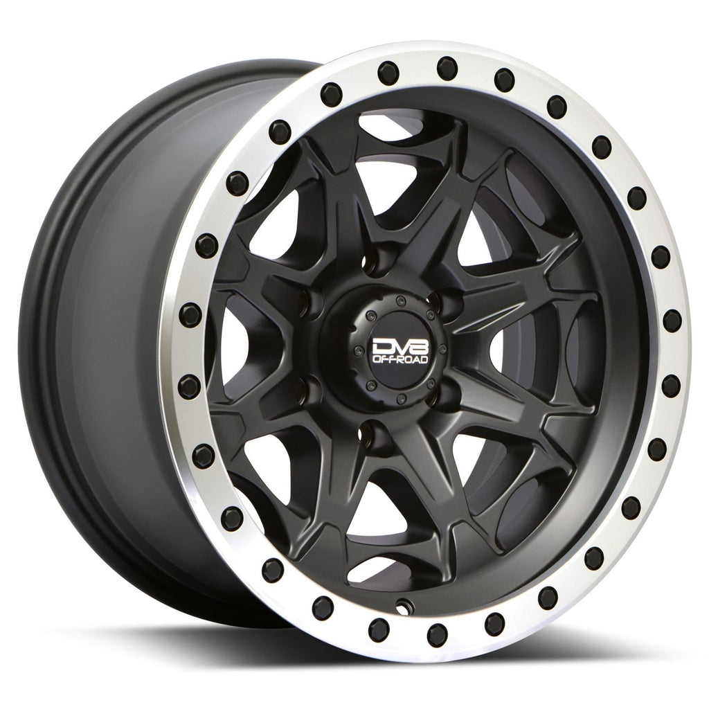 886 Simulated BeadLock Matte Black 20X12 6X139.7 -44MM