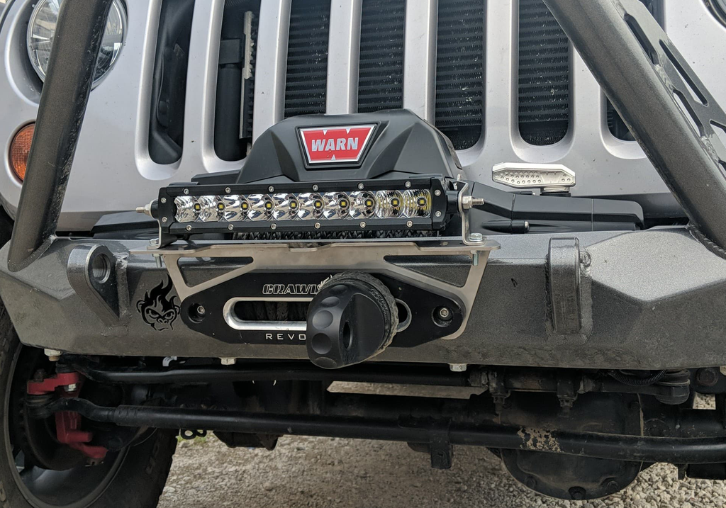 CrawlTek Revolution - Universal Fairlead Light Mount - CrawlTek Revolution