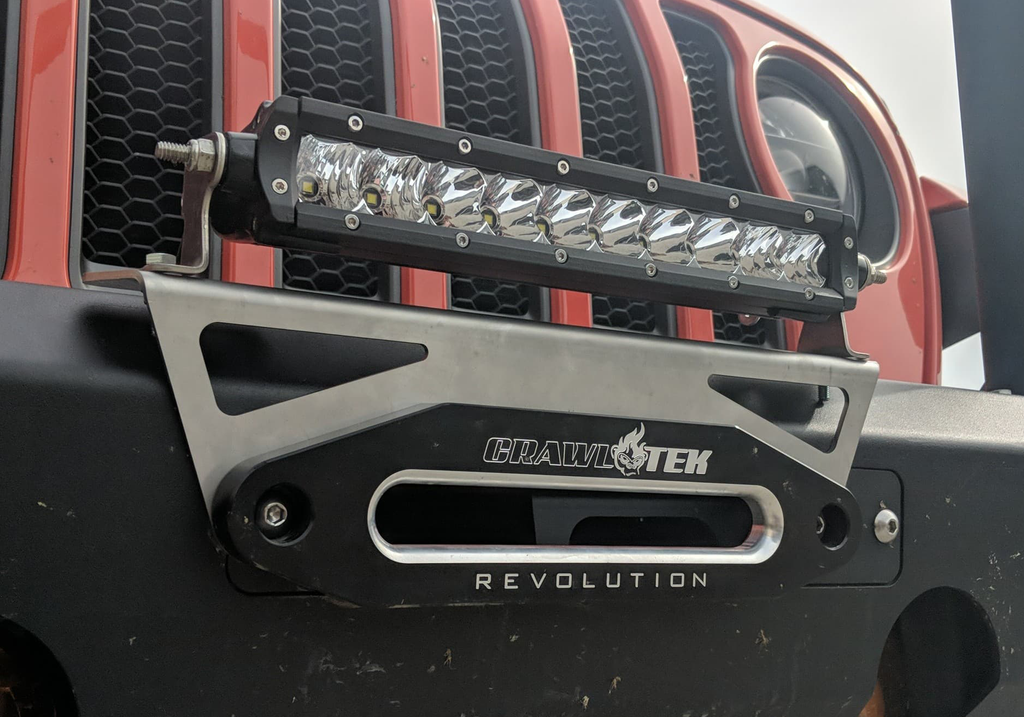 CrawlTek Revolution - Universal Fairlead Light Mount - CrawlTek Revolution