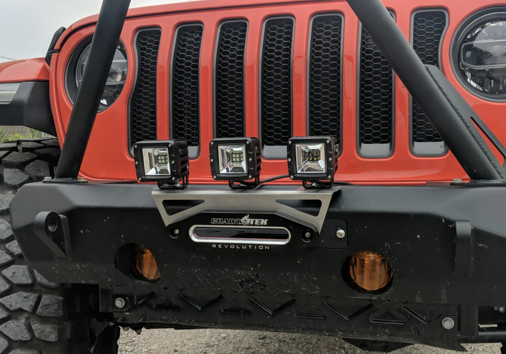 CrawlTek Revolution - Universal Fairlead Light Mount - CrawlTek Revolution
