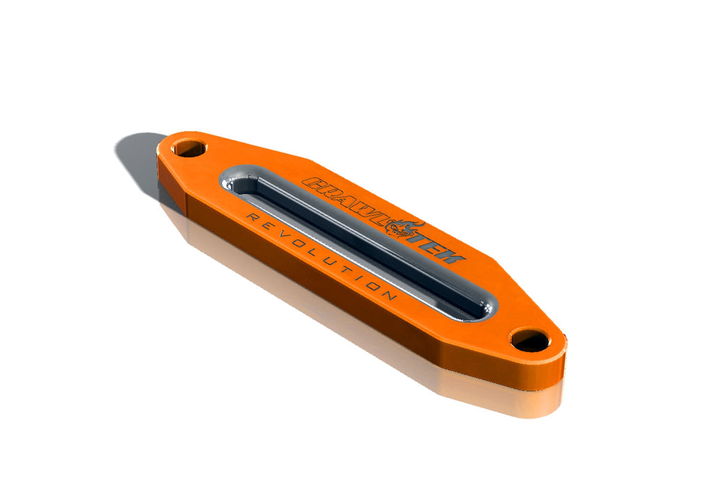 CrawlTek Revolution Aluminum Hawse Fairlead - Orange - CrawlTek Revolution