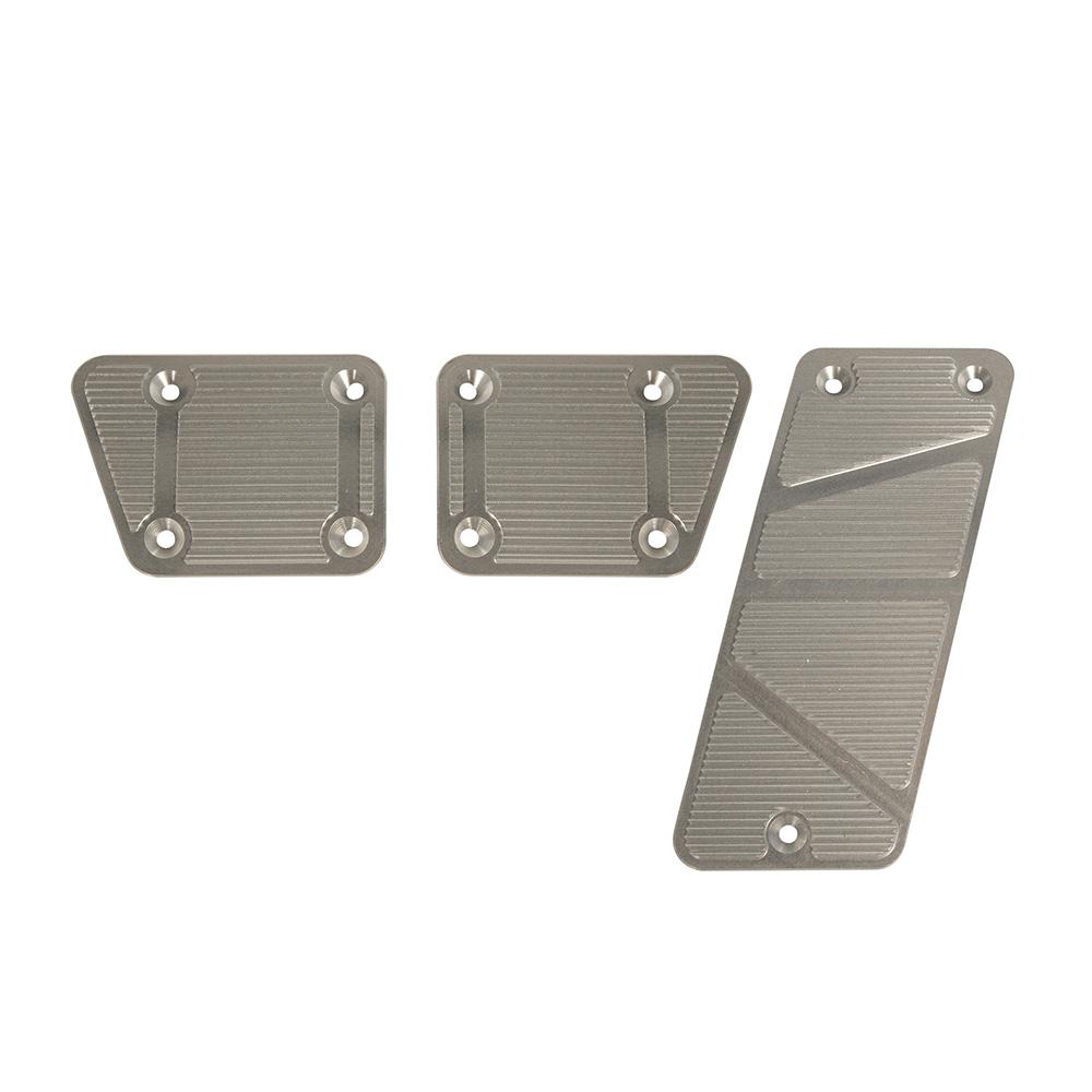 2007-13 Jeep JK Billet Pedal Covers, Manual 3 pc