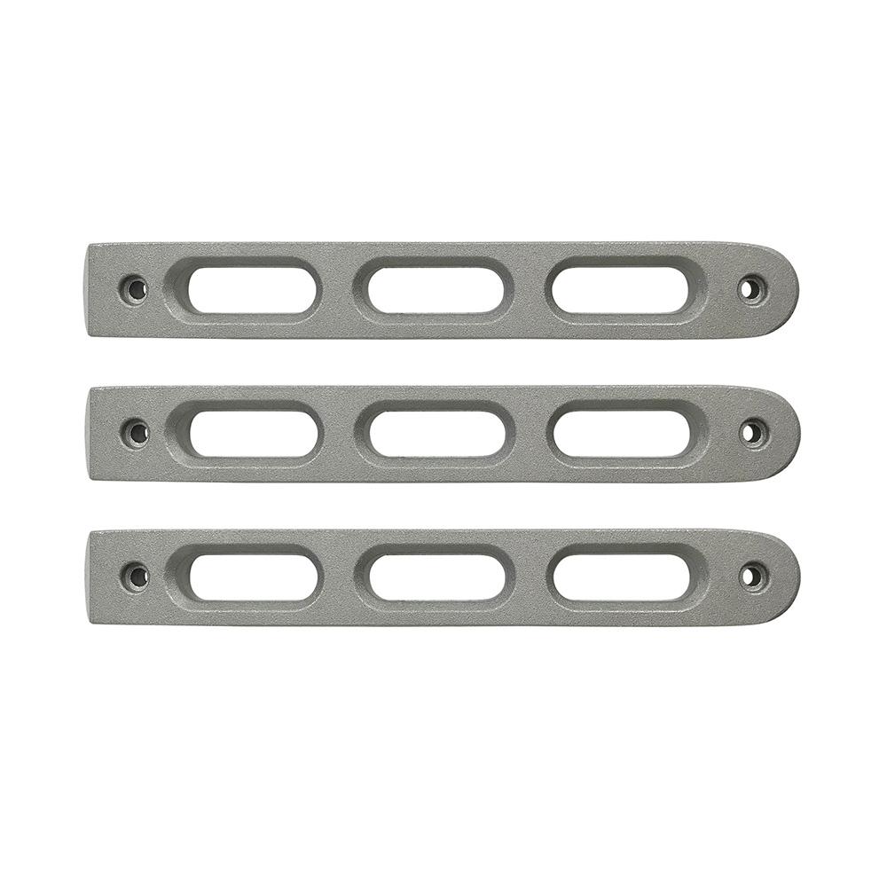 2007-18 Jeep JK Silver Slot Style Door Handle Inserts set of 3