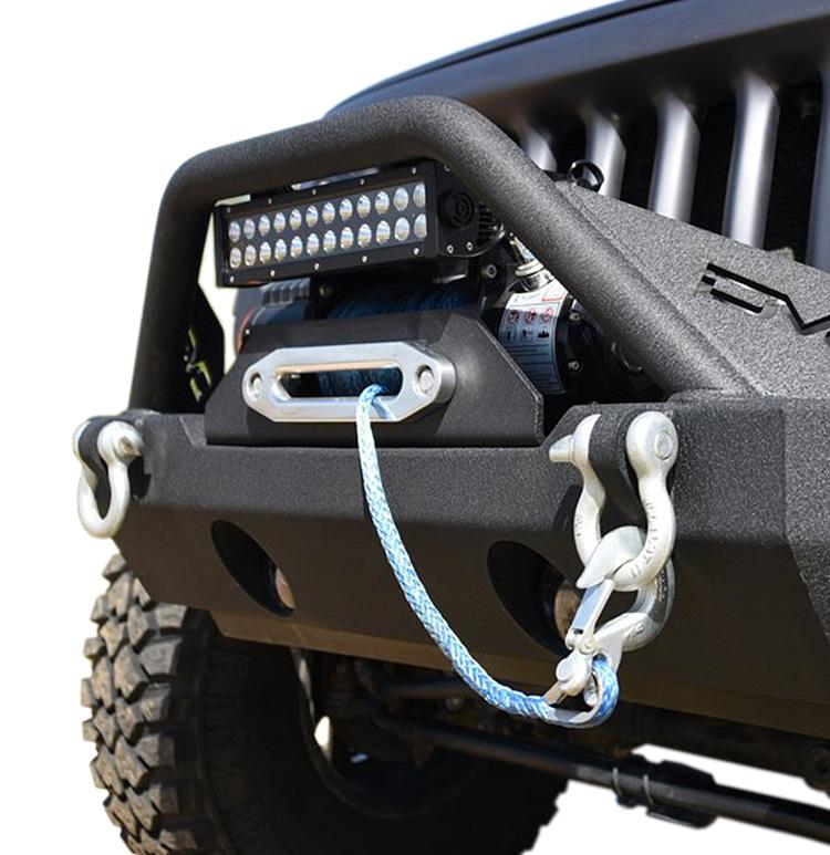 Jeep JK/JL Front Bumper w/Fog Light Holes FS-15 07-18 Wrangler JK/JL Steel Stubby