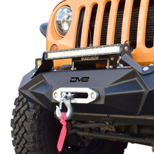 Load image into Gallery viewer, Jeep JK/JL Front Bumper w/Light Bracket Winch Plate 07-18 Wrangler JK/JL Steel Stubby