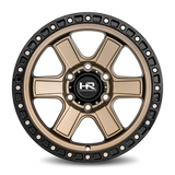 Aluminum Wheels H104 17x9 6x135 1 87.1 Matte Bronze-Black B/L Hardrock Offroad