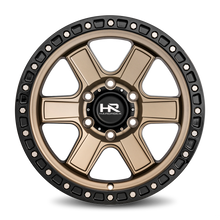 Load image into Gallery viewer, Aluminum Wheels H104 17x9 6x139.7 1 108 Matte Bronze-Black B/L Hardrock Offroad