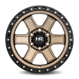 Aluminum Wheels H104 17x9 6x139.7 1 108 Matte Bronze-Black B/L Hardrock Offroad