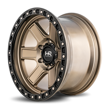 Load image into Gallery viewer, Aluminum Wheels H104 17x9 6x139.7 1 108 Matte Bronze-Black B/L Hardrock Offroad