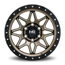 Load image into Gallery viewer, Aluminum Wheels H105 17x9 6x135 1 87.1 Matte Bronze-Black B/L Hardrock Offroad