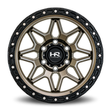 Aluminum Wheels H105 17x9 6x135 1 87.1 Matte Bronze-Black B/L Hardrock Offroad