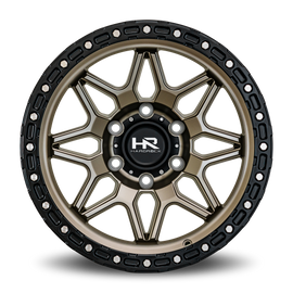 Aluminum Wheels H105 17x9 5x127 -12 78.1 Matte Bronze-Black B/L Hardrock Offroad