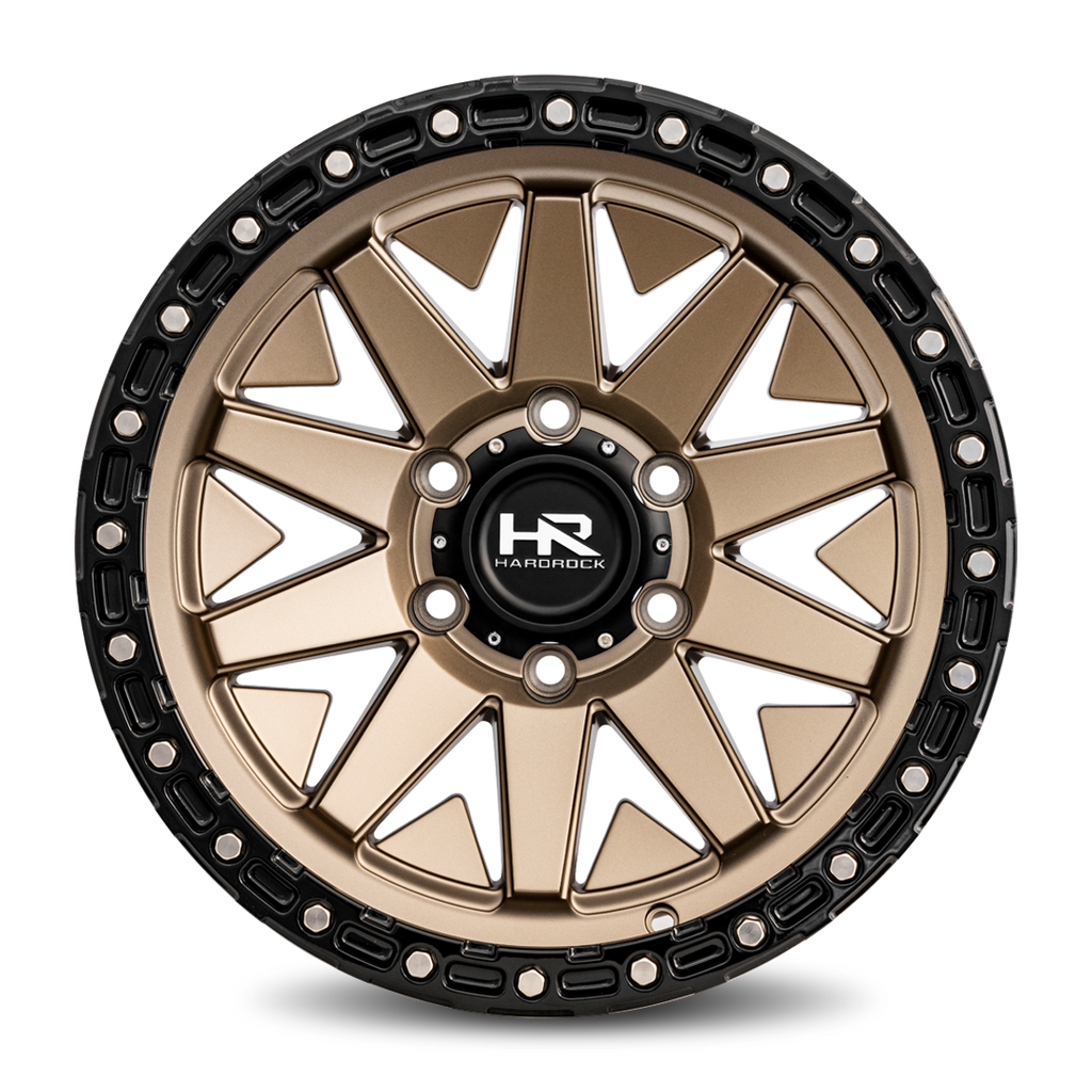 Aluminum Wheels H106 17x9 6x135 -12 87.1 Matte Bronze-Black B/L Hardrock Offroad