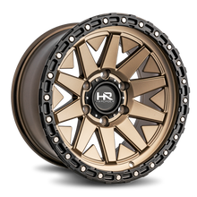 Load image into Gallery viewer, Aluminum Wheels H106 17x9 6x135 -12 87.1 Matte Bronze-Black B/L Hardrock Offroad