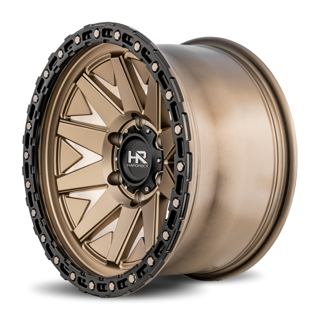 Aluminum Wheels H106 17x9 6x135 -12 87.1 Matte Bronze-Black B/L Hardrock Offroad