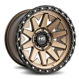 Aluminum Wheels H106 17x9 6x139.7 1 108 Matte Bronze-Black B/L Hardrock Offroad