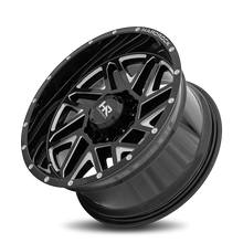 Load image into Gallery viewer, Aluminum Wheels Bones XPosed 20x10 6x135 -19 87.1 Gloss Black Milled Hardrock Offroad