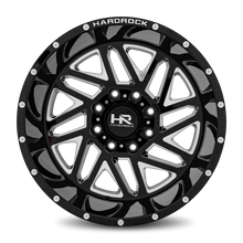 Load image into Gallery viewer, Aluminum Wheels Bones XPosed 20x12 6x135 -44 87.1 Gloss Black Milled Hardrock Offroad