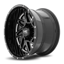 Load image into Gallery viewer, Aluminum Wheels Bones XPosed 20x12 6x135 -44 87.1 Gloss Black Milled Hardrock Offroad