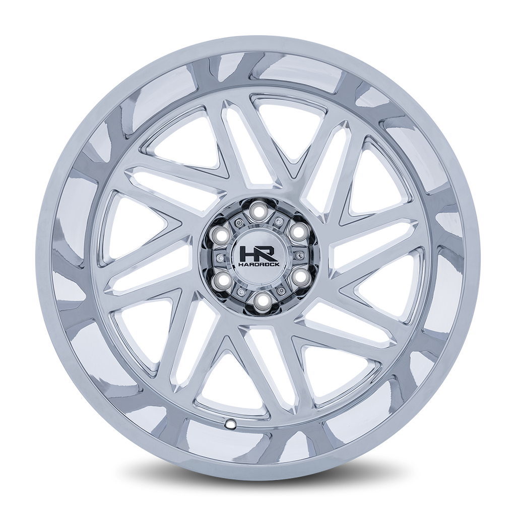 Aluminum Wheels Bones XPosed 22x12 6x135 -44 87.1 Chrome Hardrock Offroad