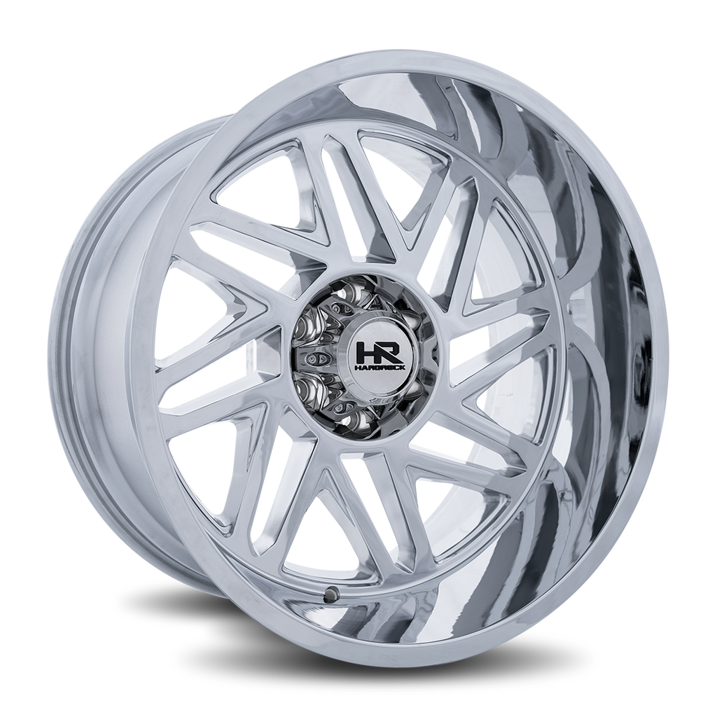 Aluminum Wheels Bones XPosed 22x12 6x135 -44 87.1 Chrome Hardrock Offroad