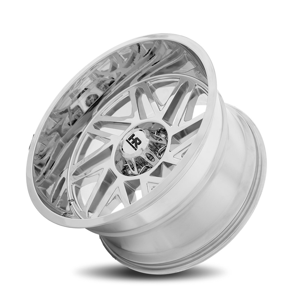 Aluminum Wheels Bones XPosed 22x12 6x135 -44 87.1 Chrome Hardrock Offroad