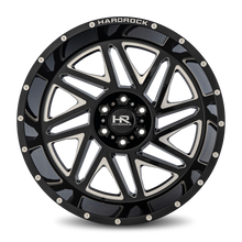 Load image into Gallery viewer, Aluminum Wheels Bones XPosed 22x12 8x165.1 -44 125.2 Gloss Black Milled Hardrock Offroad