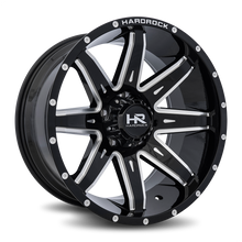 Load image into Gallery viewer, Aluminum Wheels Painkiller XPosed 20x10 6x135 -19 87.1 Gloss Black Milled Hardrock Offroad